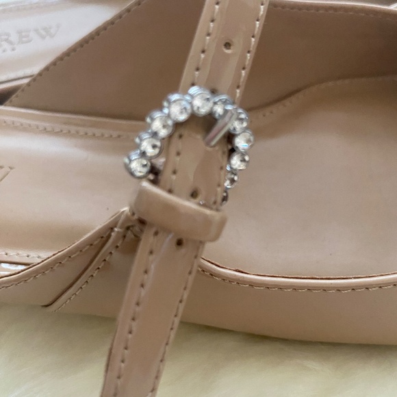 J Crew Mary Jane Mules Crystal Buckle Embellished - Picture 7 of 10